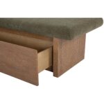 Gemma Storage Bench Dark Green FO-1050-27 FO 1050 27 Gemma closeup shadsilo