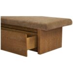 Gemma Storage Bench Taupe FO-1050-39 FO 1050 39 Gemma closeup shadsilo
