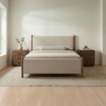 Warren Queen Bed Beige FO-1056-34-0 FO 1056 34 0 00