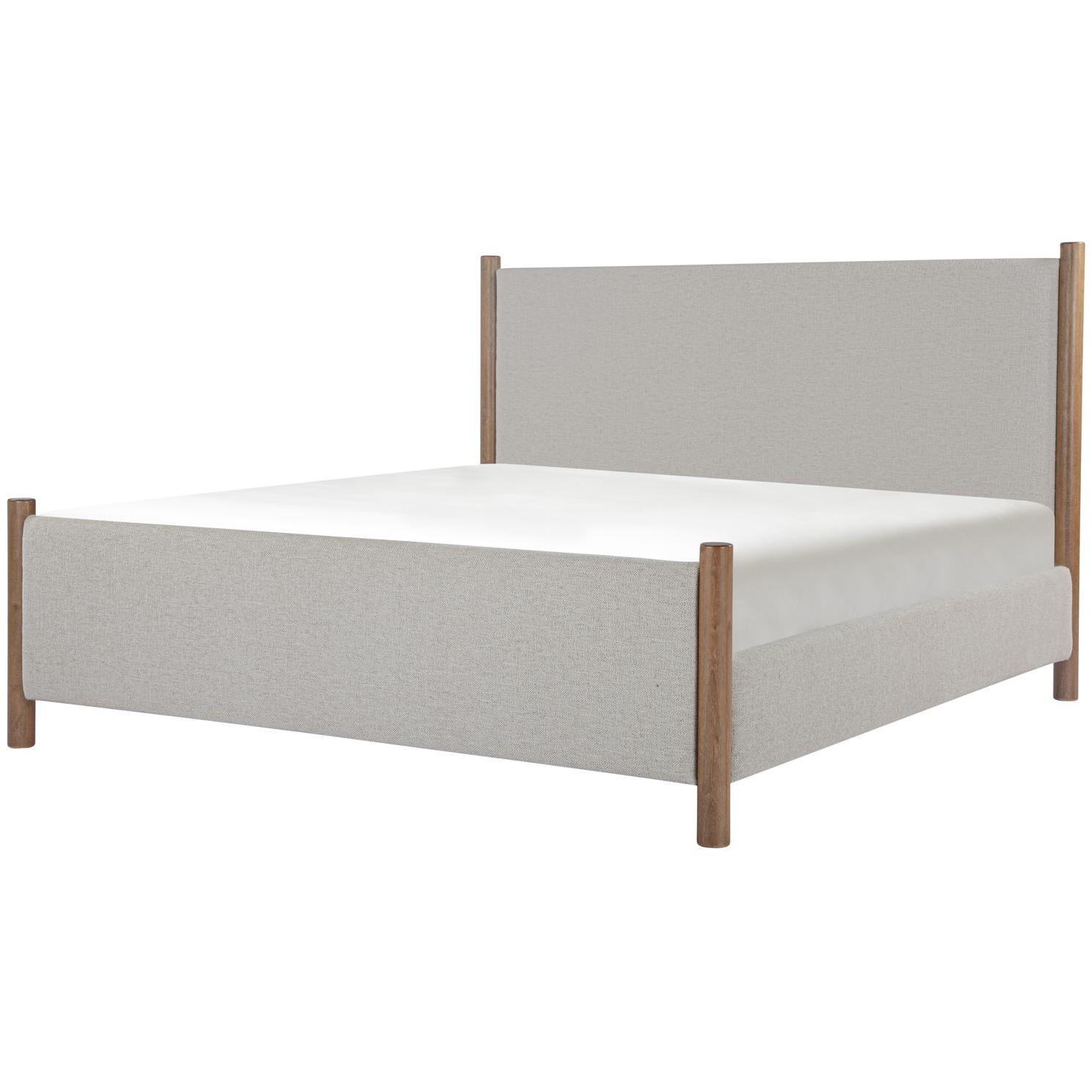 Warren Queen Bed Beige 2 Warren Queen Bed Beige - Image 2