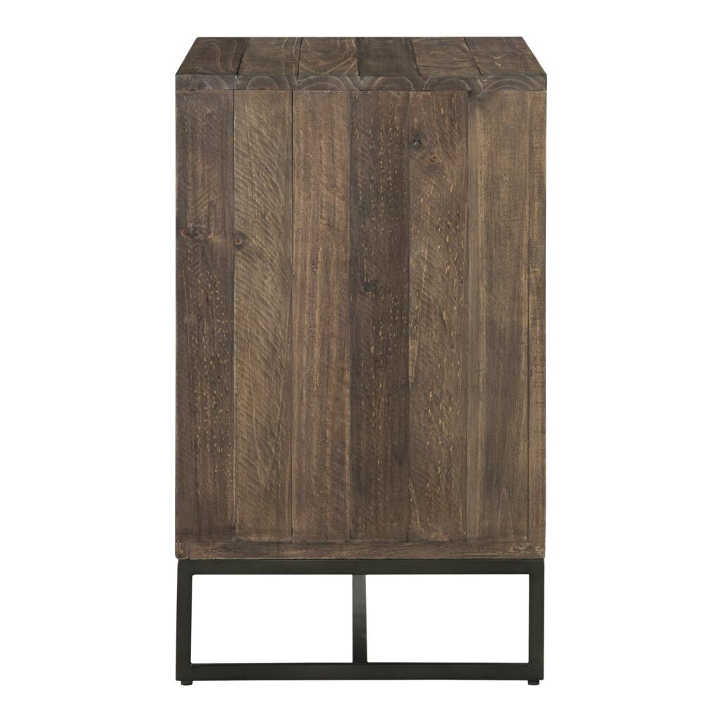 Elena 3 Drawer Nightstand Brown - Image 4