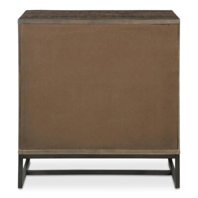 Elena 3 Drawer Nightstand Brown FR-1030-21 FR 1030 21 Elena back shadsilo