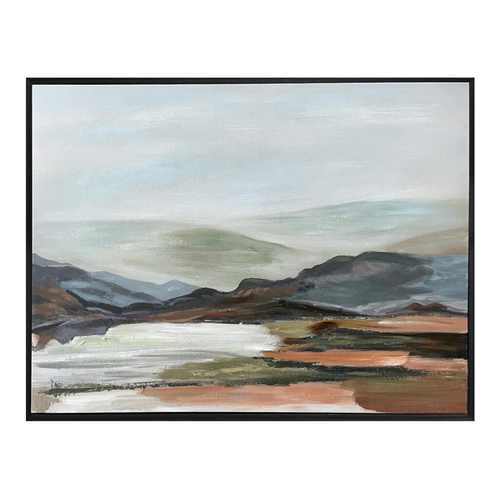 Hillside Framed Painting Multicolor