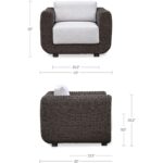 Soma Outdoor Accent Chair Dark Brown GE-1000-20 GE 1000 20 70