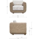 Soma Outdoor Accent Chair Natural GE-1000-24 GE 1000 24 70