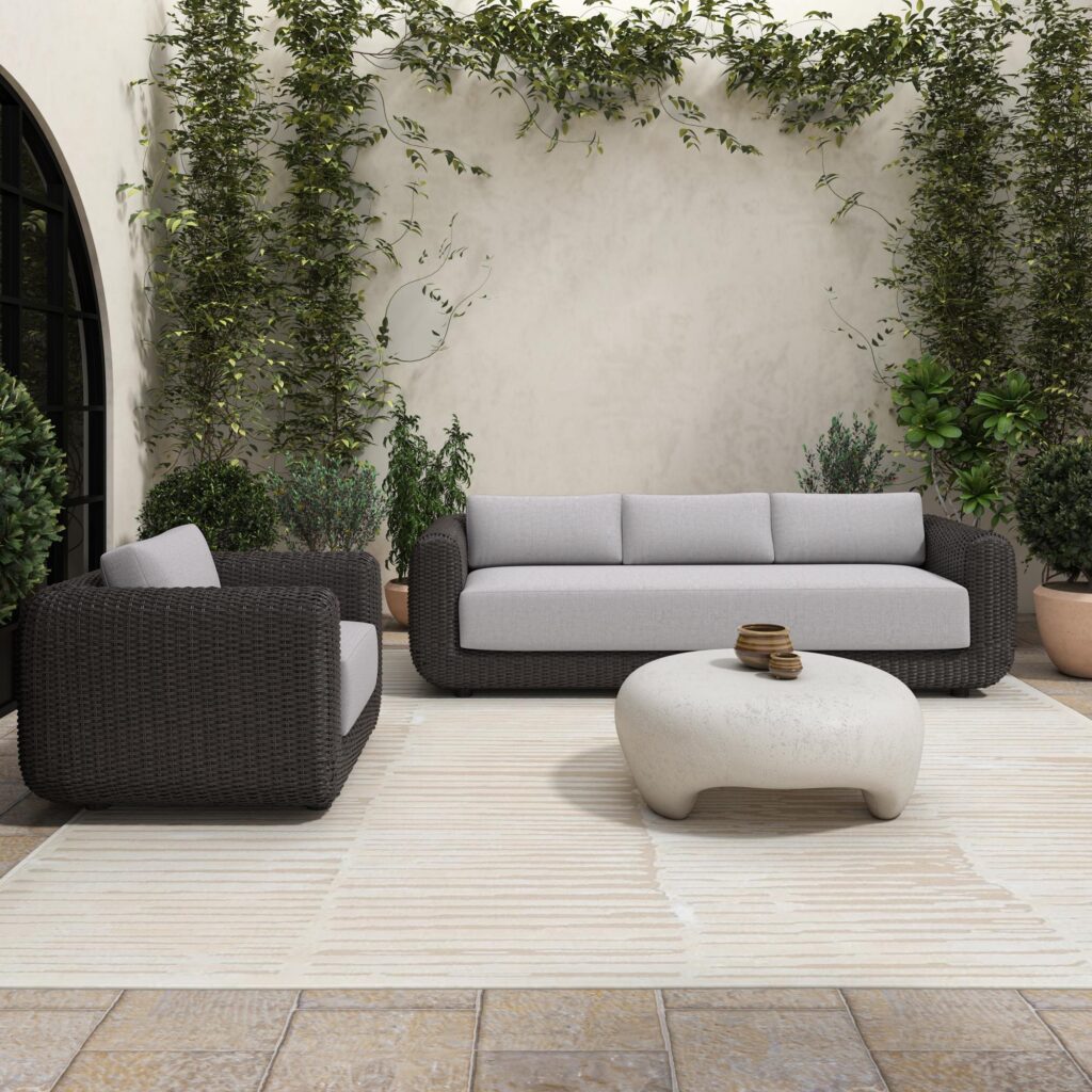 Soma Outdoor Sofa Dark Brown - Image 6