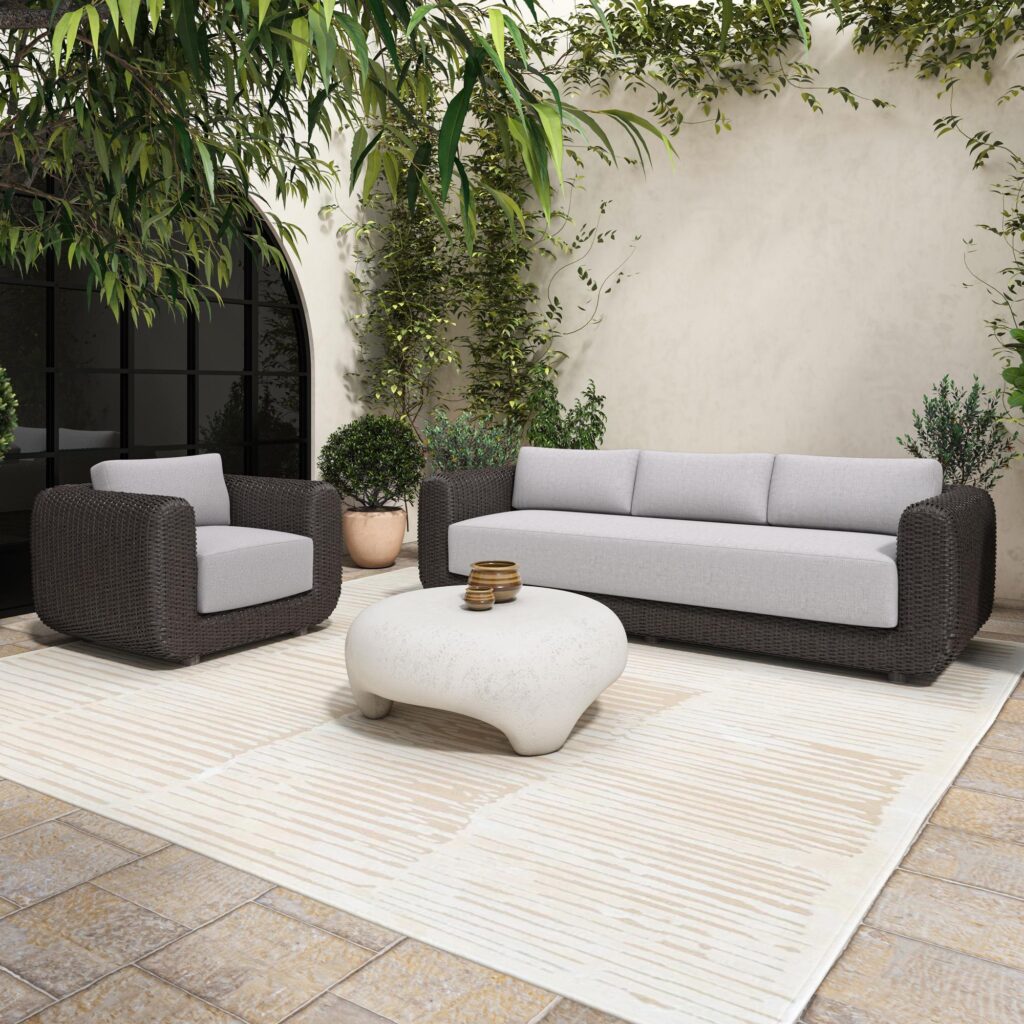 Soma Outdoor Sofa Dark Brown - Image 7