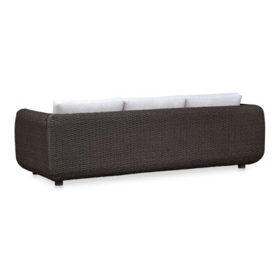 Soma Outdoor Sofa Dark Brown GE-1001-20 GE 1001 20 Soma diagR back shadsilo