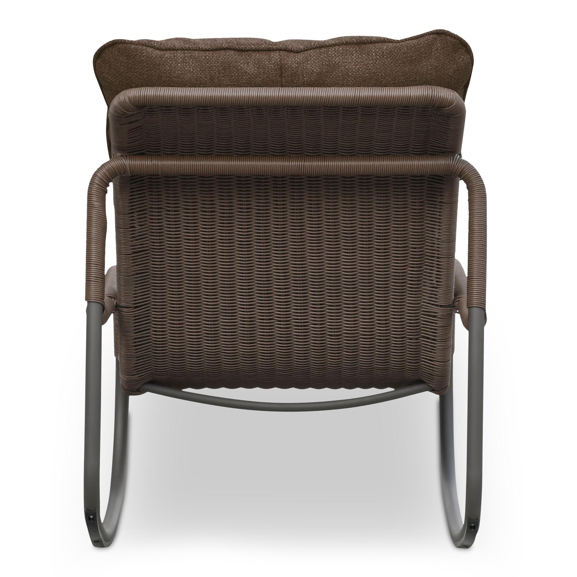 Lyra Outdoor Rocking Chair Brown 5 Lyra Outdoor Rocking Chair Brown - Image 5