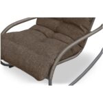 Lyra Outdoor Rocking Chair Brown GE-1002-03 GE 1002 03 Lyra closeup01 shadsilo