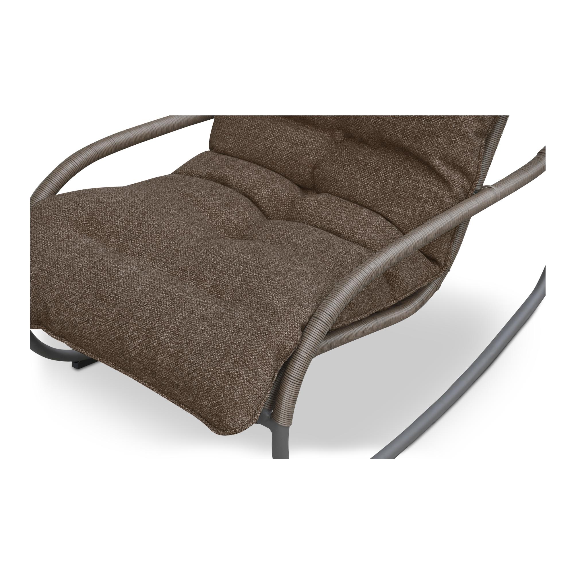 Lyra Outdoor Rocking Chair Brown 6 Lyra Outdoor Rocking Chair Brown - Image 6