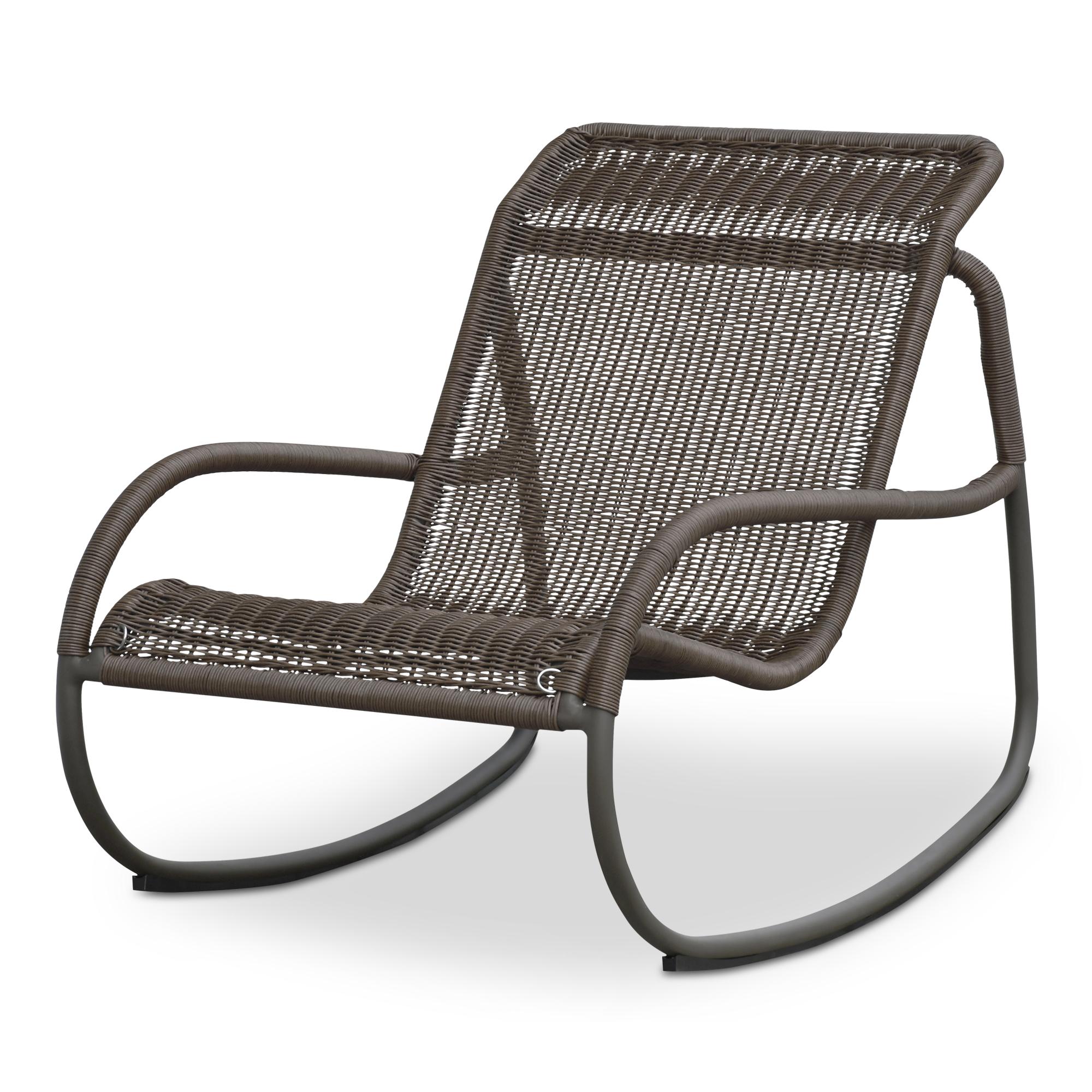Lyra Outdoor Rocking Chair Brown 3 Lyra Outdoor Rocking Chair Brown - Image 3