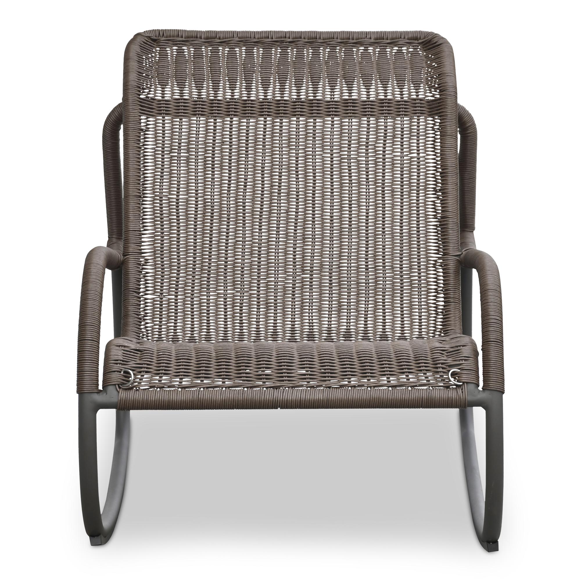 Lyra Outdoor Rocking Chair Brown 4 Lyra Outdoor Rocking Chair Brown - Image 4