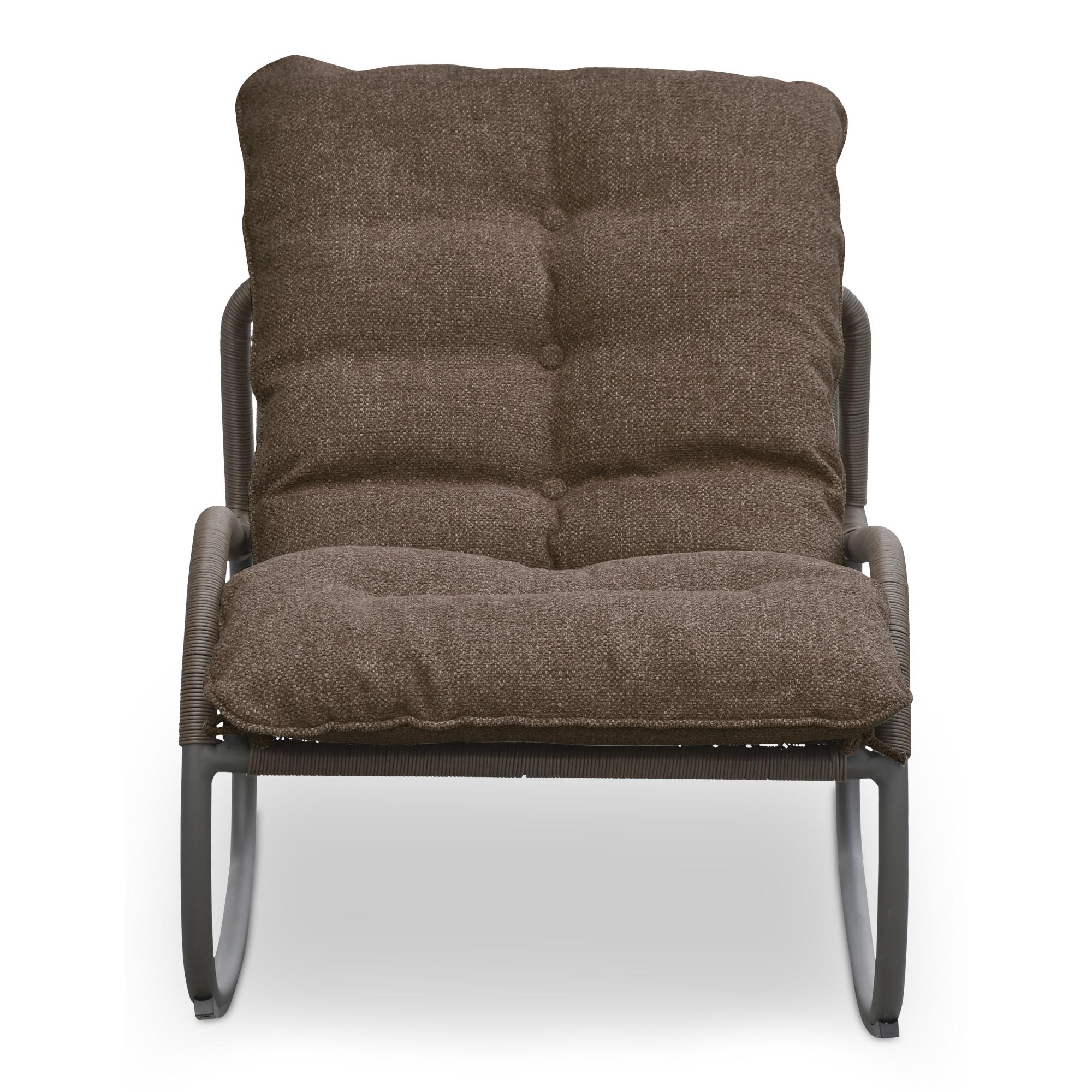 Lyra Outdoor Rocking Chair Brown