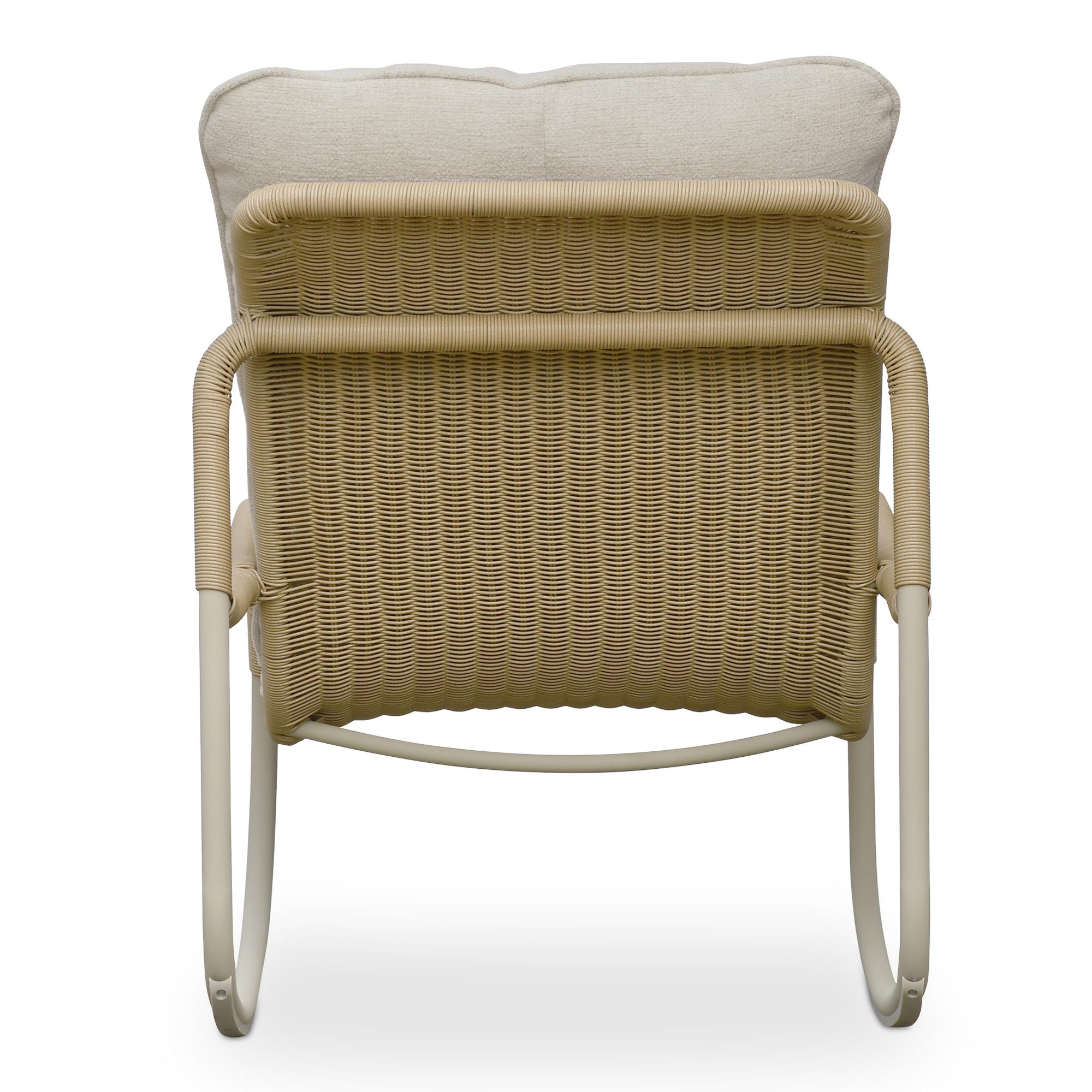 Lyra Outdoor Rocking Chair Beige 6 Lyra Outdoor Rocking Chair Beige - Image 6