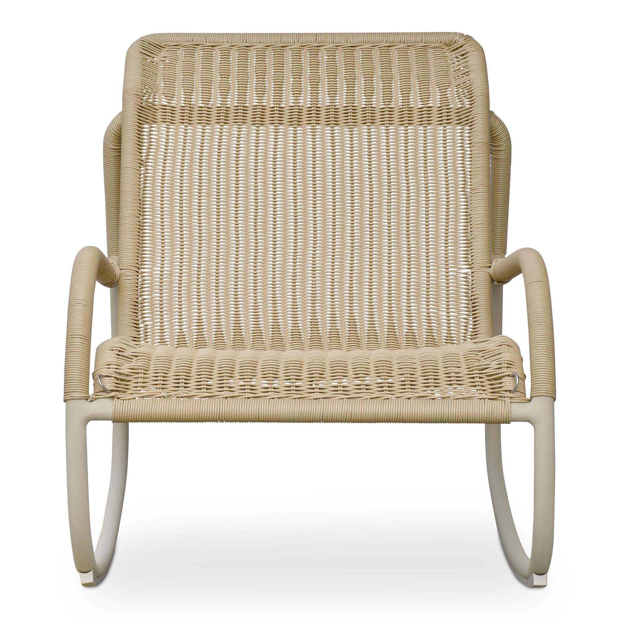 Lyra Outdoor Rocking Chair Beige 5 Lyra Outdoor Rocking Chair Beige - Image 5