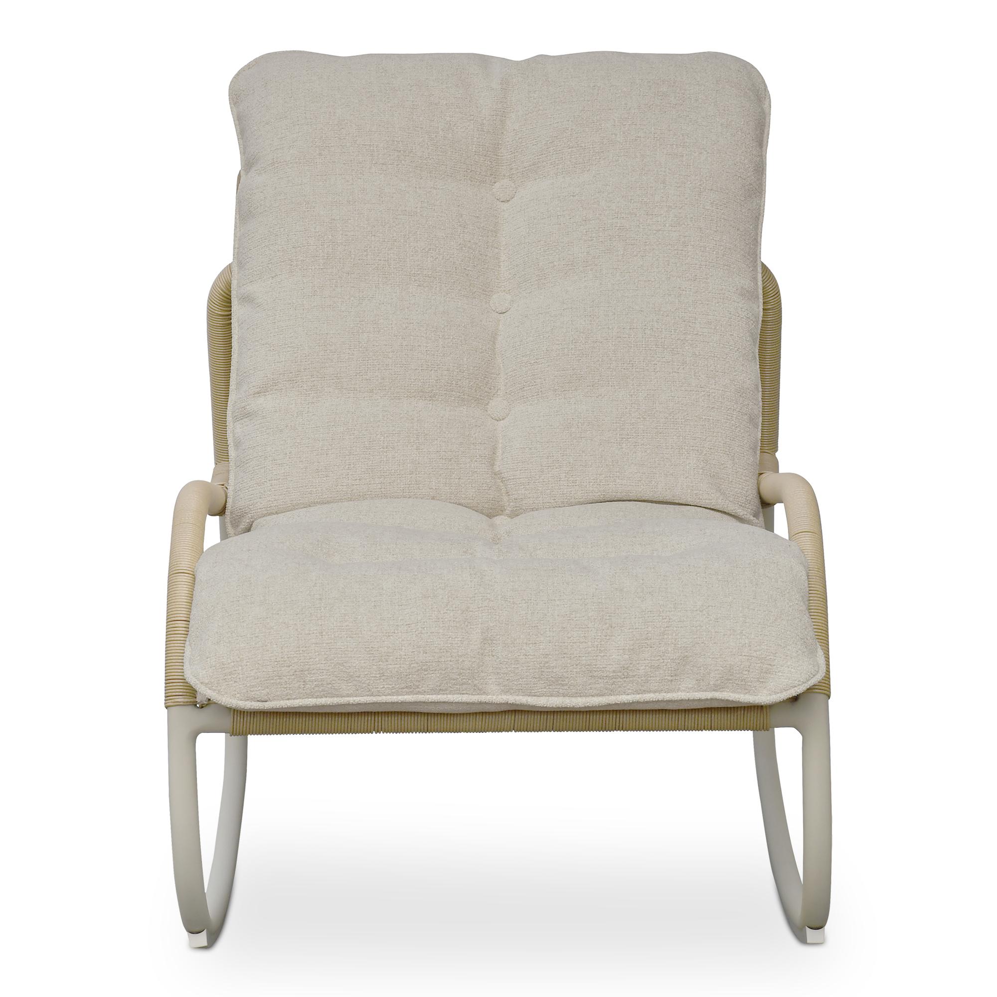 Lyra Outdoor Rocking Chair Beige