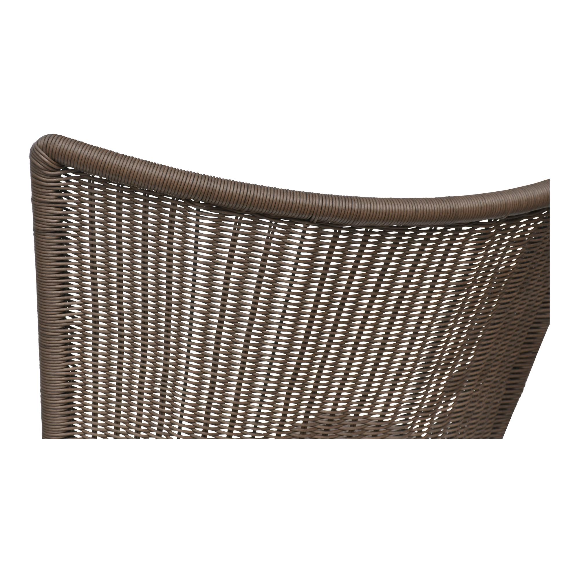 Paige Outdoor Accent Chair Brown 5 Paige Outdoor Accent Chair Brown - Image 5