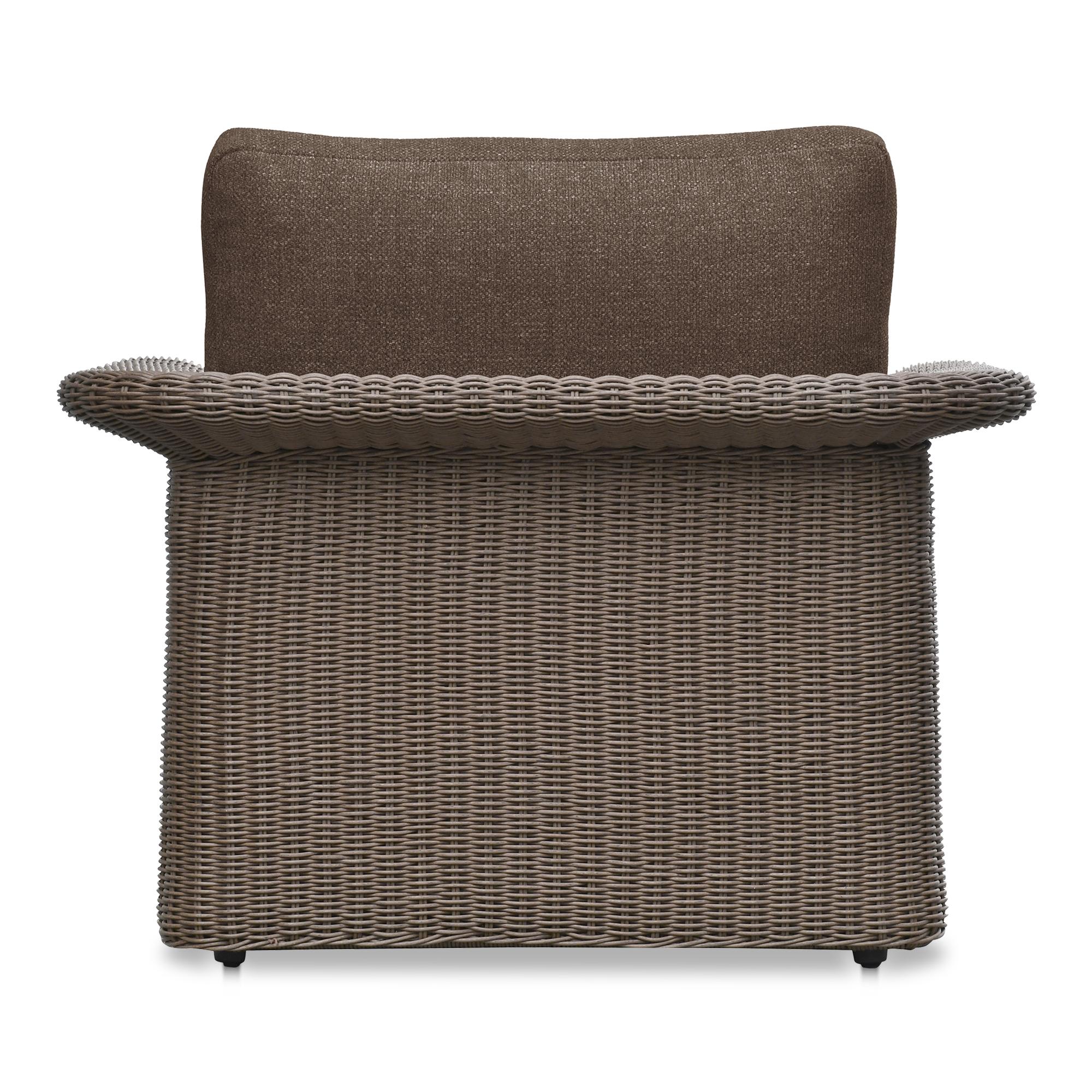 Meredith Outdoor Accent Chair Brown 4 Meredith Outdoor Accent Chair Brown - Image 4