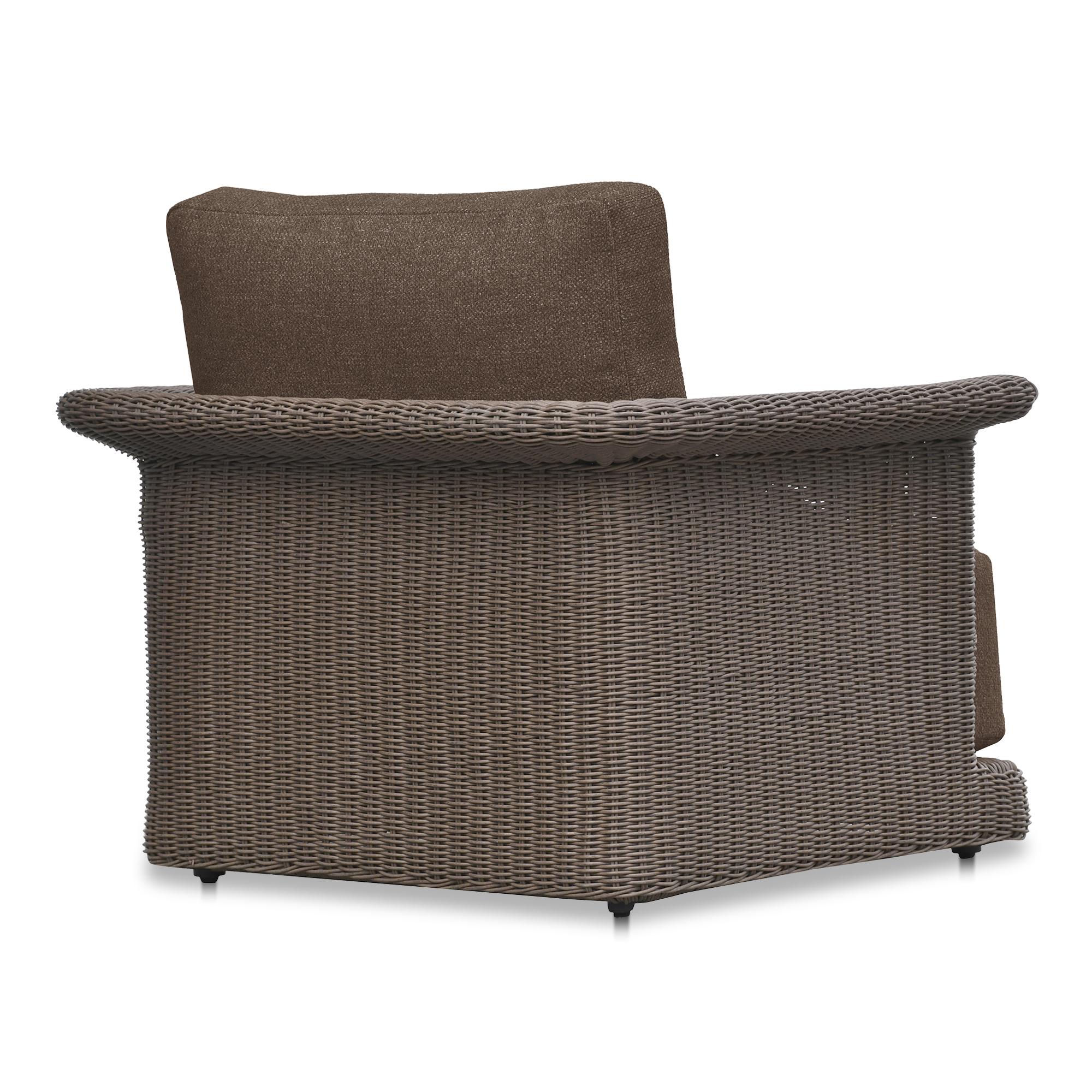 Meredith Outdoor Accent Chair Brown 2 Meredith Outdoor Accent Chair Brown - Image 2