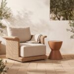 Meredith Outdoor Accent Chair Beige GE-1004-34 GE 1004 34 10