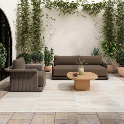 Meredith Outdoor Sofa Brown