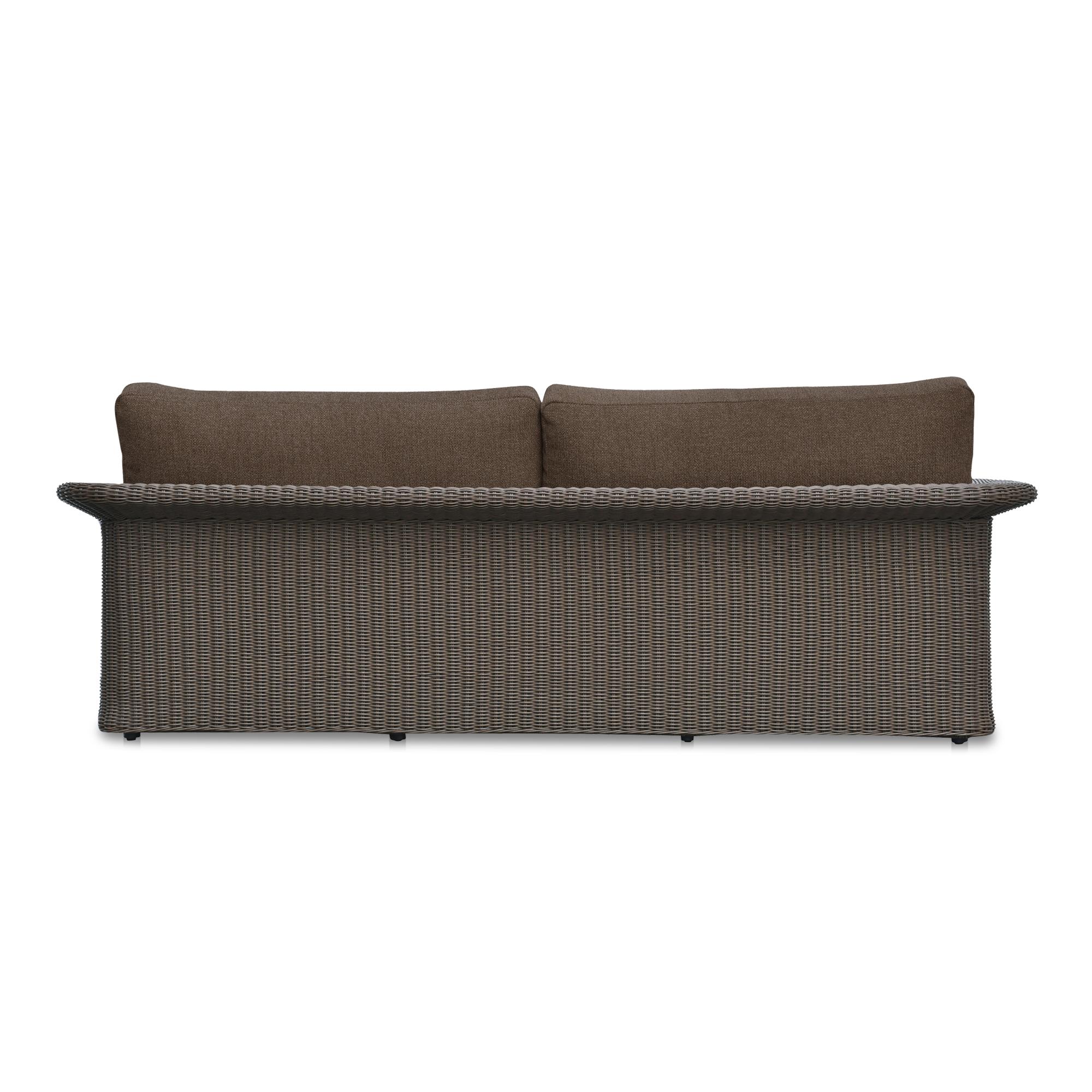 Meredith Outdoor Sofa Brown 4 Meredith Outdoor Sofa Brown - Image 4