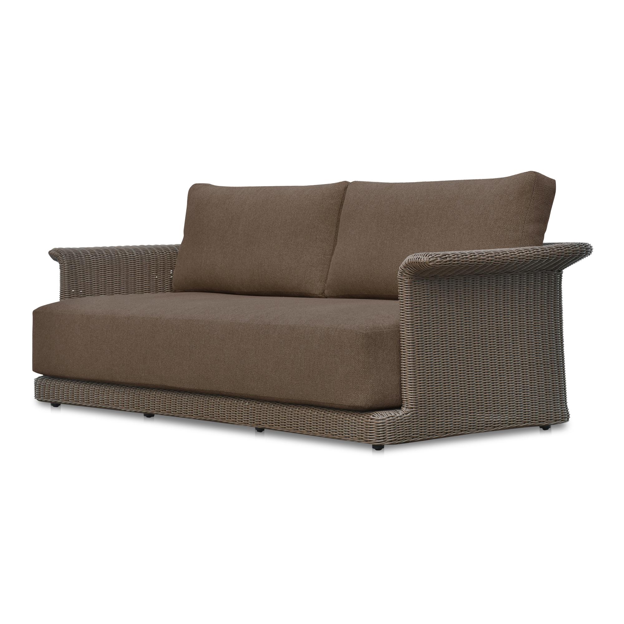 Meredith Outdoor Sofa Brown 2 Meredith Outdoor Sofa Brown - Image 2