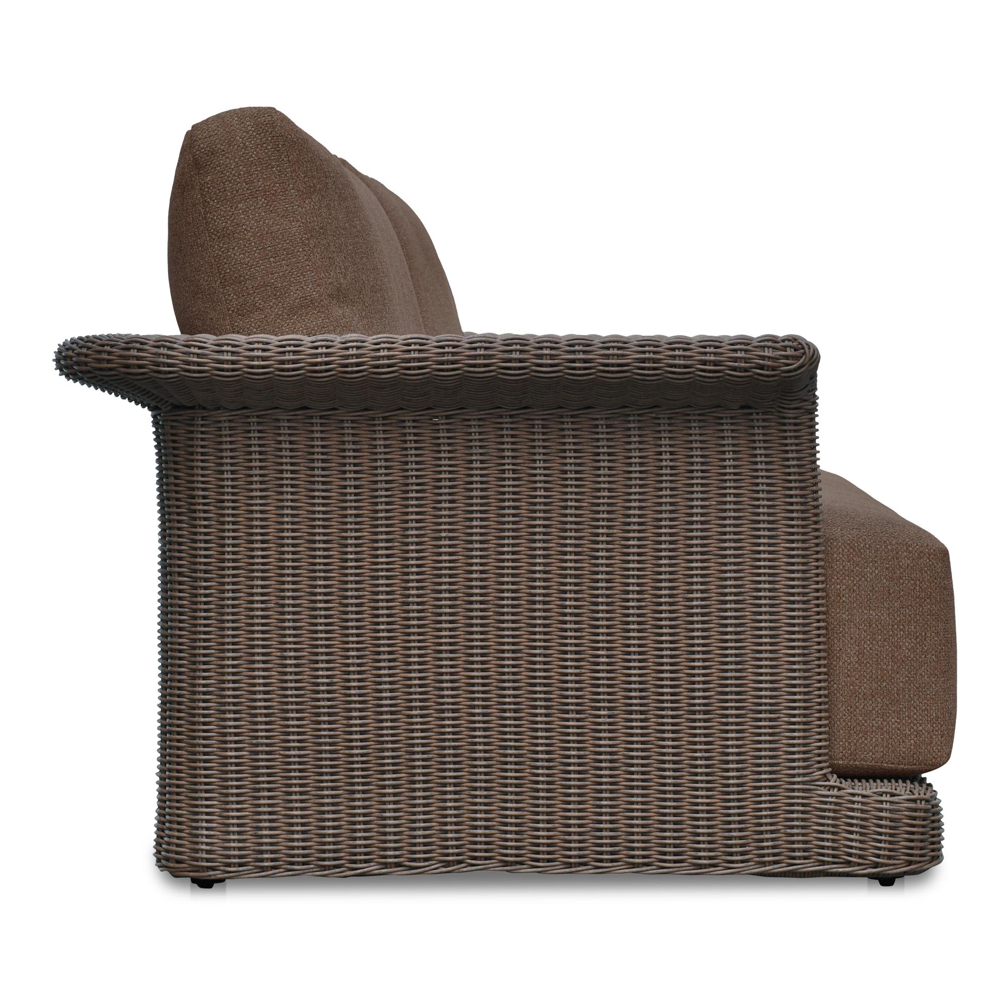 Meredith Outdoor Sofa Brown 3 Meredith Outdoor Sofa Brown - Image 3