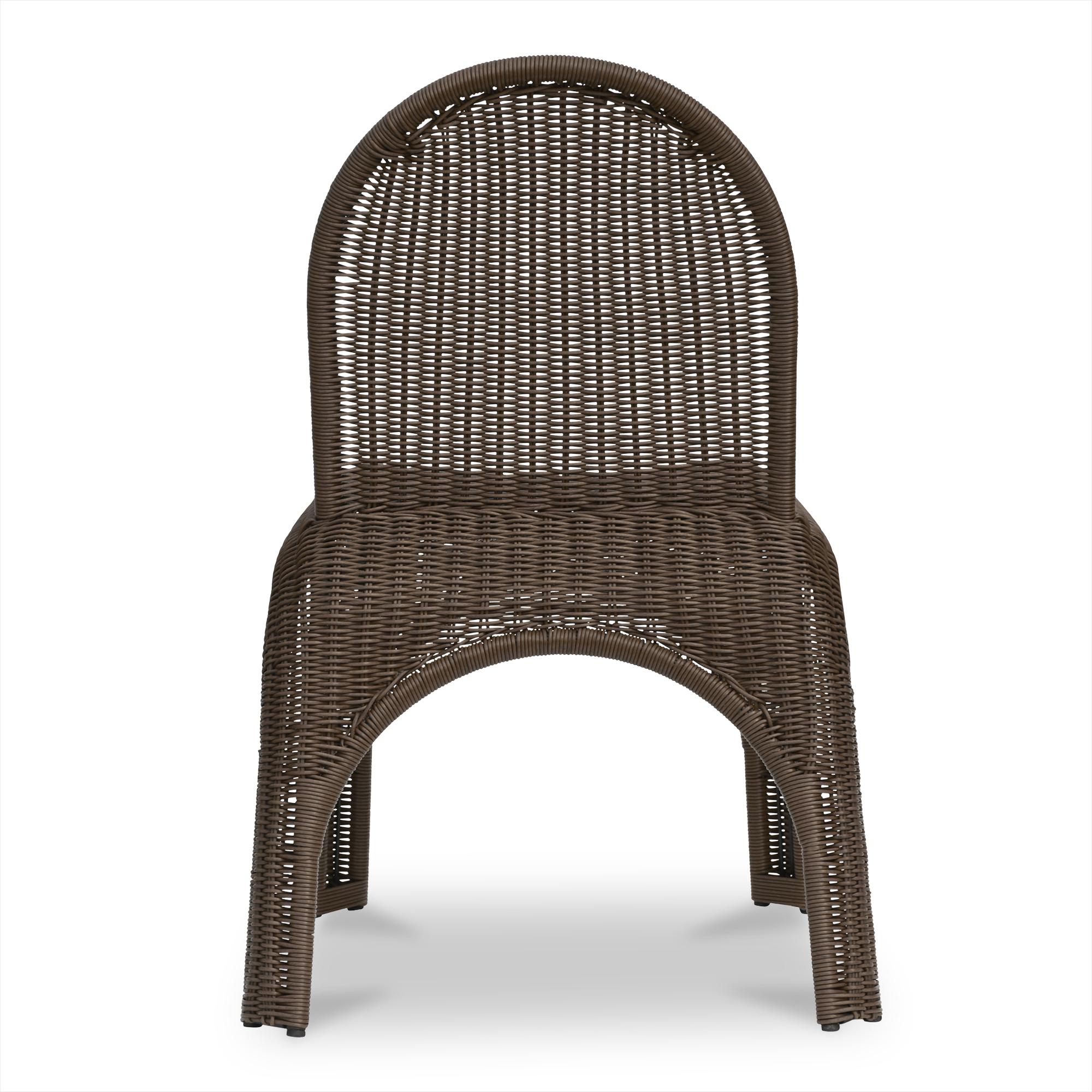 Kendall Outdoor Dining Chair Brown-Set of Two 6 Kendall Outdoor Dining Chair Brown-Set of Two - Image 6