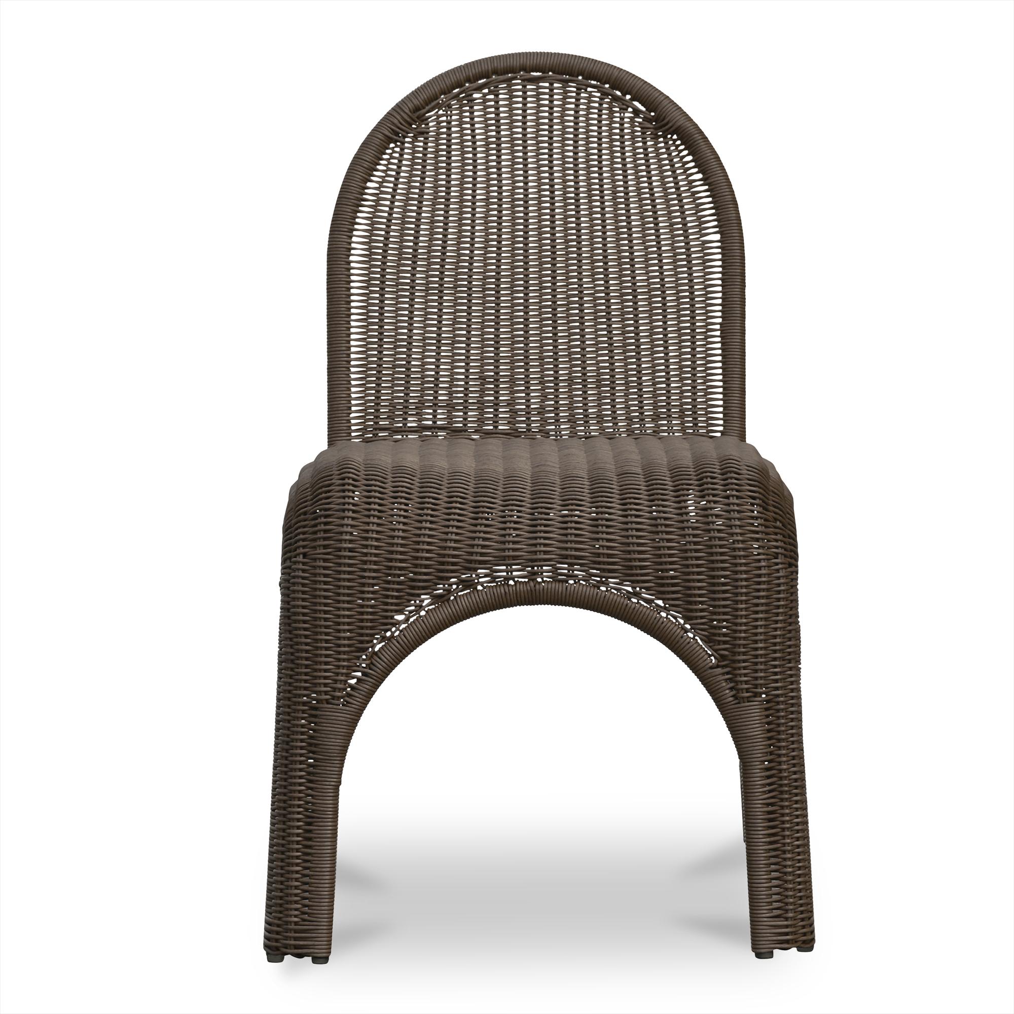 Kendall Outdoor Dining Chair Brown-Set of Two 5 Kendall Outdoor Dining Chair Brown-Set of Two - Image 5