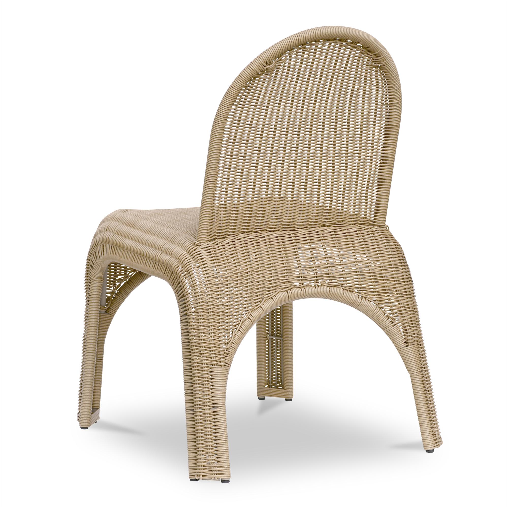 Kendall Outdoor Dining Chair Natural-Set of Two 3 Kendall Outdoor Dining Chair Natural-Set of Two - Image 3