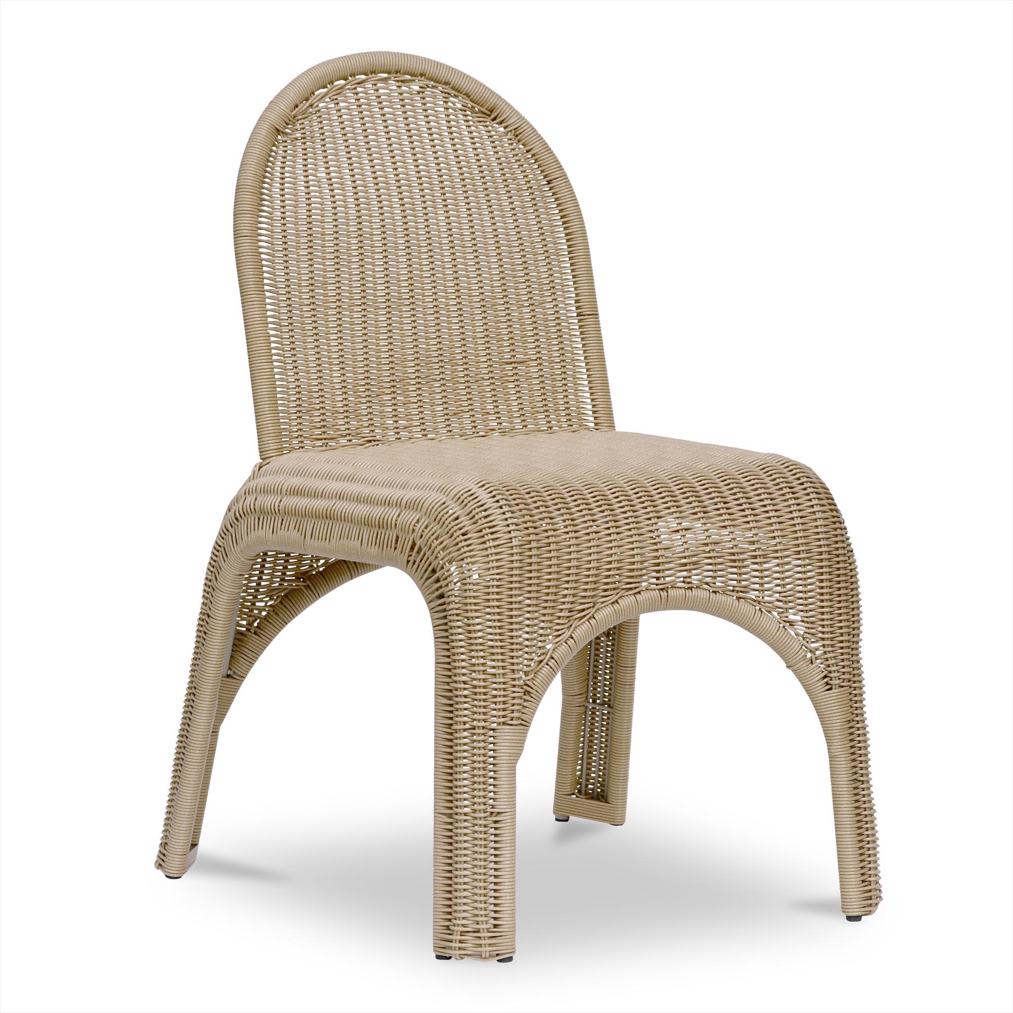 Kendall Outdoor Dining Chair Natural-Set of Two 2 Kendall Outdoor Dining Chair Natural-Set of Two - Image 2
