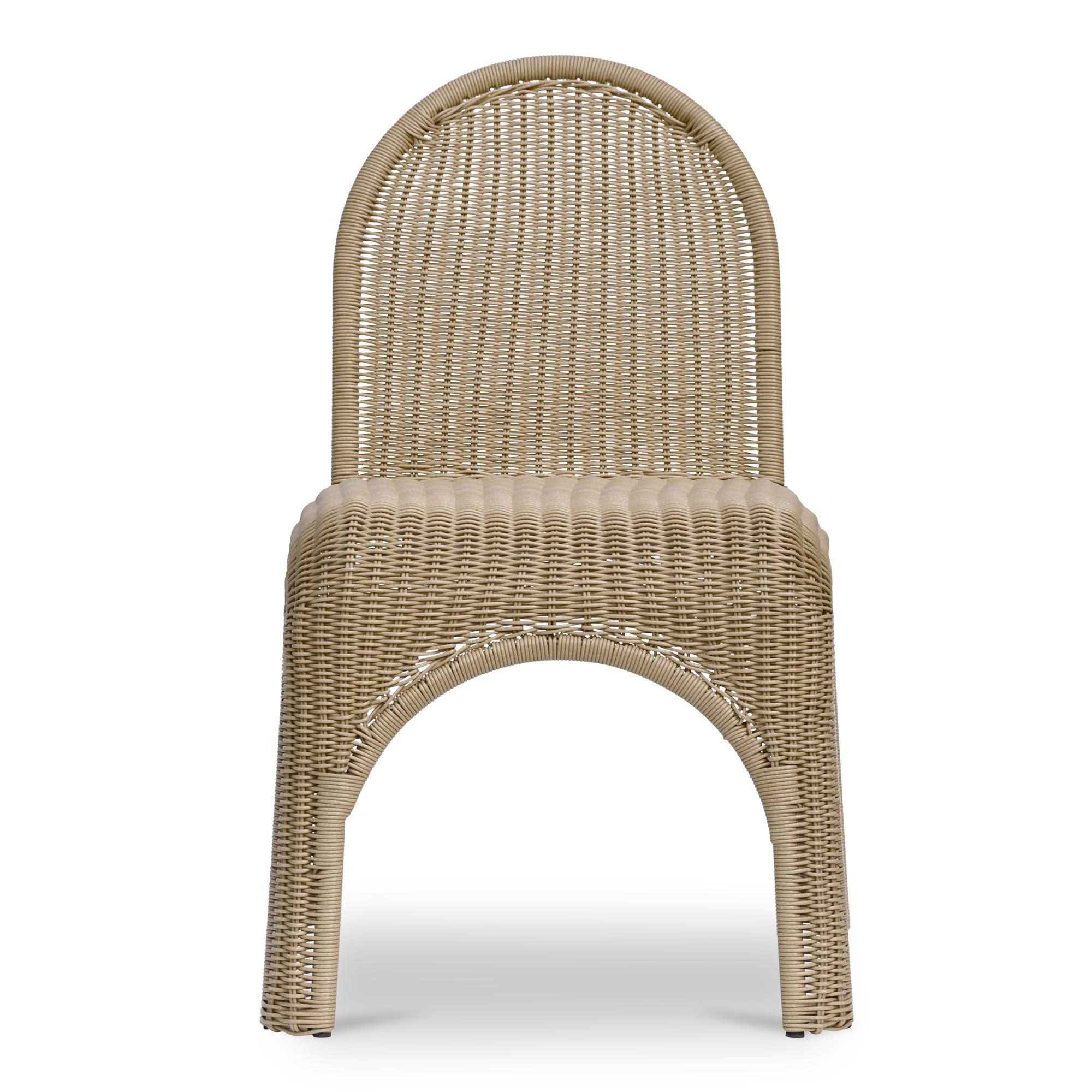 Kendall Outdoor Dining Chair Natural-Set of Two 5 Kendall Outdoor Dining Chair Natural-Set of Two - Image 5