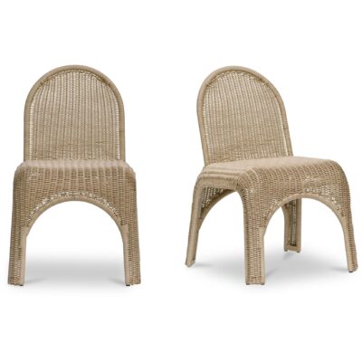 Kendall Outdoor Dining Chair Natural-Set of Two