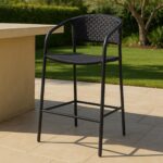 Zola Outdoor Bar Stool Dark Brown GE-1007-20 GE 1007 20 00