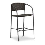 Zola Outdoor Bar Stool Dark Brown GE-1007-20 GE 1007 20 Zola diagR shadsilo
