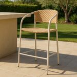 Zola Outdoor Bar Stool Natural GE-1007-24 GE 1007 24 00