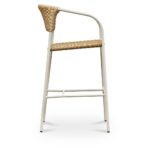 Zola Outdoor Bar Stool Natural GE-1007-24 GE 1007 24 Zola side right shadsilo