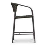 Zola Outdoor Counter Chair Dark Brown GE-1008-20 GE 1008 20 Zola side right shadsilo