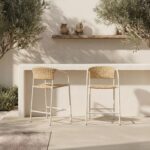 Zola Outdoor Counter Chair Natural GE-1008-24 GE 1008 24 01