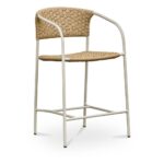 Zola Outdoor Counter Chair Natural GE-1008-24 GE 1008 24 Zola diagR shadsilo