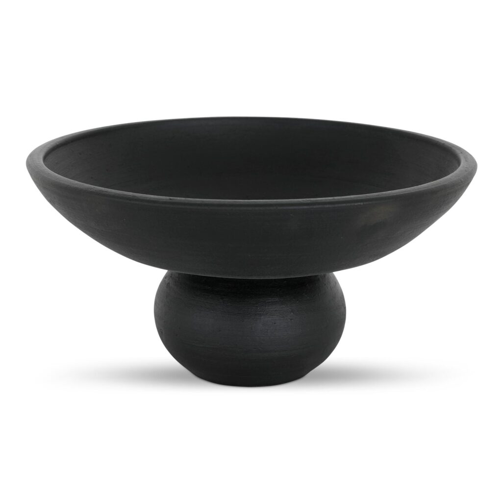 Asha Decorative Bowl Black Terracotta