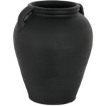 Jovi Vase Black Terracotta GK-1133-02 GK 1133 02 Jovi diagR shadsilo