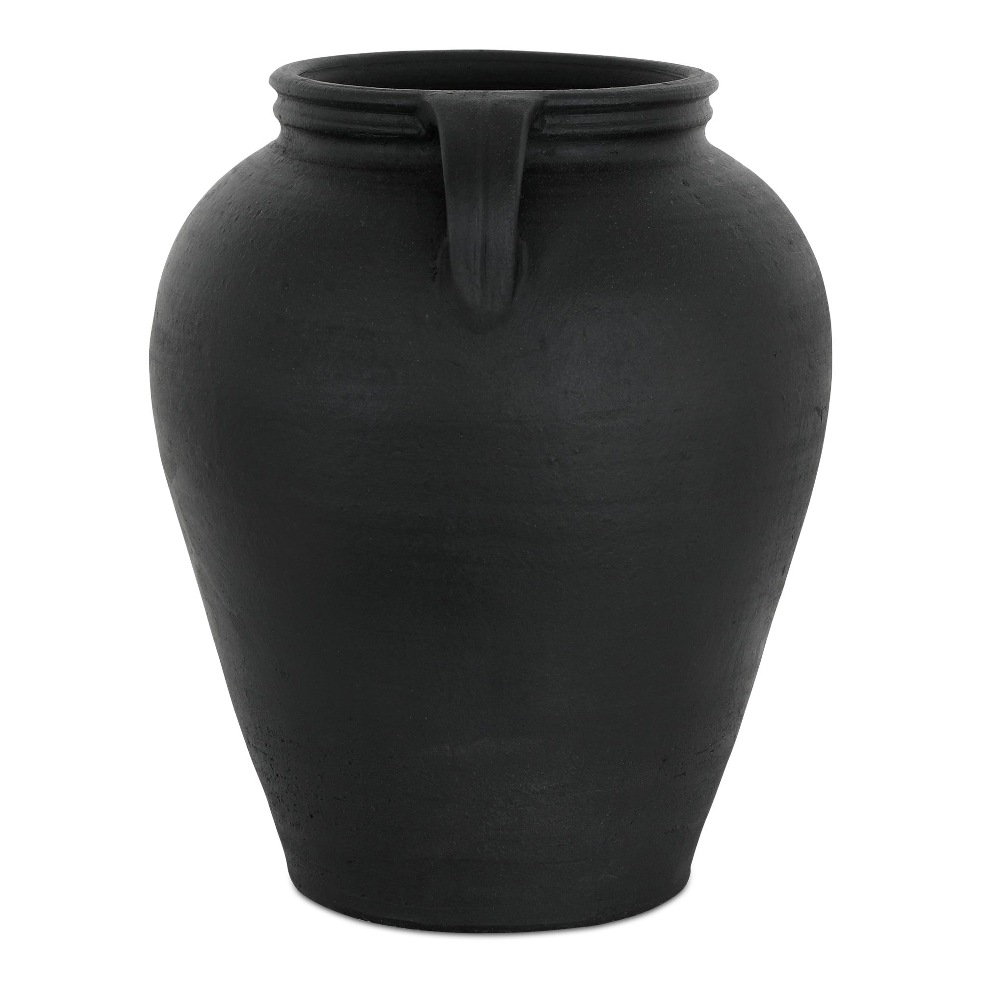 Jovi Vase Black Terracotta 3 Jovi Vase Black Terracotta - Image 3