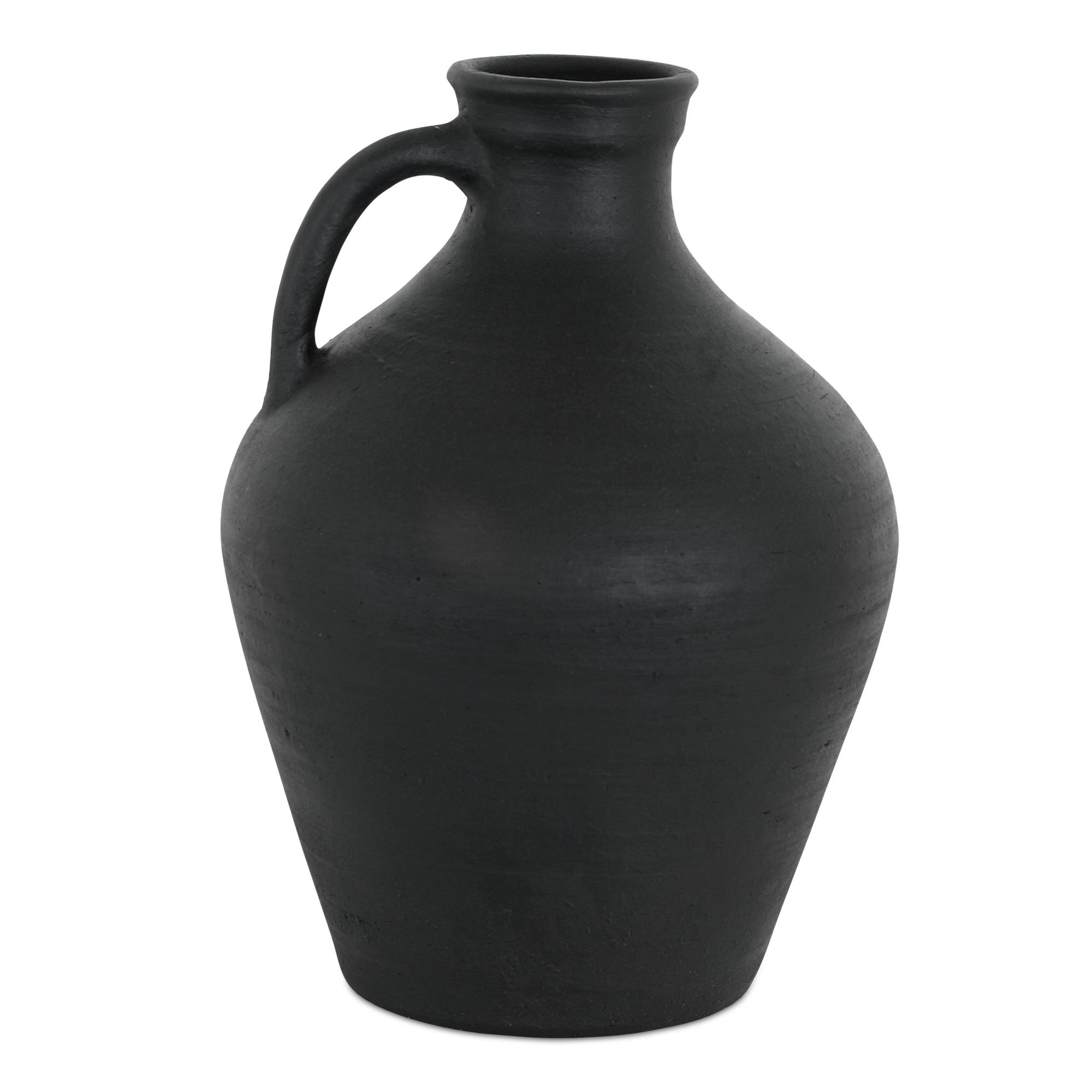 Lyra Vase Black Terracotta