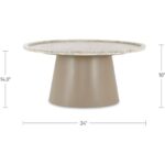 Kimberley Coffee Table White Marble 13 Kimberley Coffee Table White Marble GK-1138-18-0 GK 1138 18 0 70