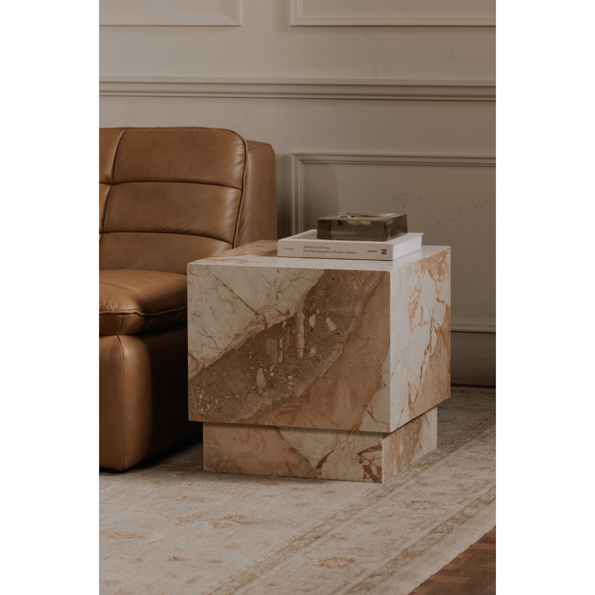 Layla Side Table Breccia Marble 9 Layla Side Table Breccia Marble - Image 9