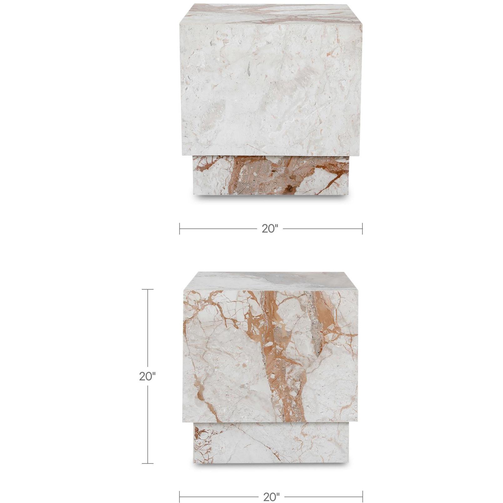 Layla Side Table Breccia Marble 11 Layla Side Table Breccia Marble - Image 11