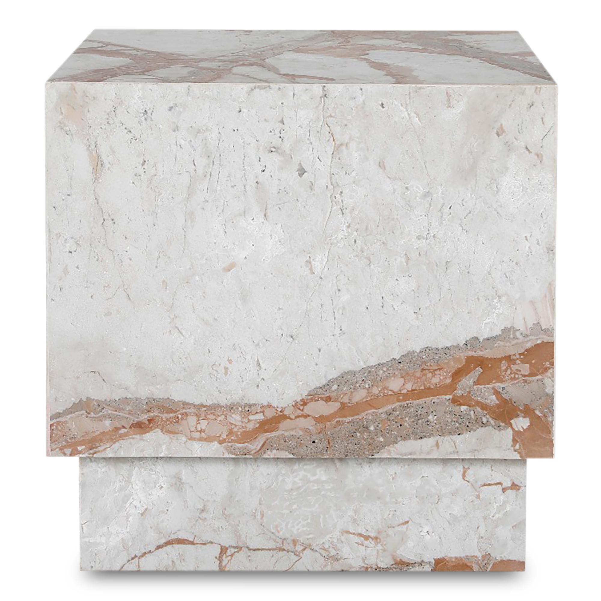 Layla Side Table Breccia Marble 4 Layla Side Table Breccia Marble - Image 4